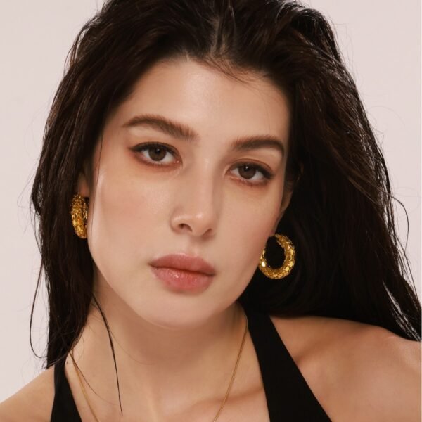 Holiday Hoop Scale Earrings - Image 6