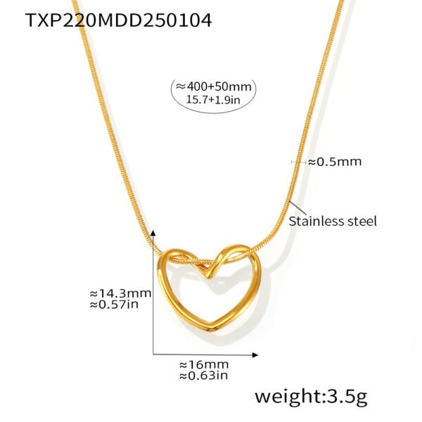 Fashion Irregular Heart Necklace - Image 6
