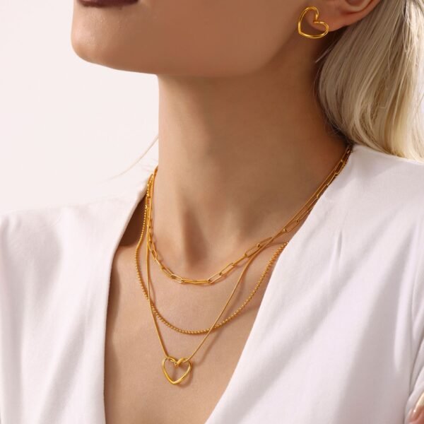 Fashion Irregular Heart Necklace - Image 4