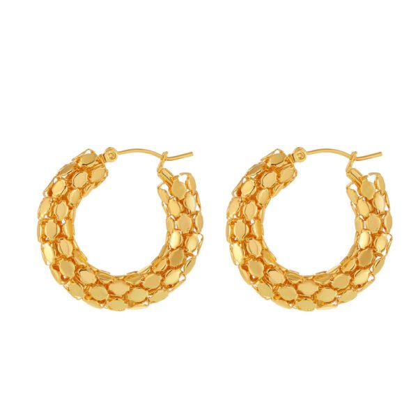 Holiday Hoop Scale Earrings - Image 2