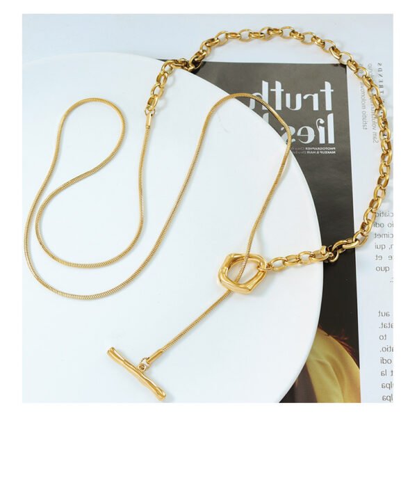 Fashion OT Buckle Adjustable Length Sweater Chain - Image 2