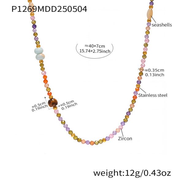 Fashion Dopamine Handmade Beaded Necklace - Image 6