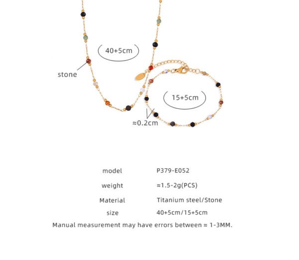 Fashion Handmade Beaded Necklace Bracelet Set - Image 7