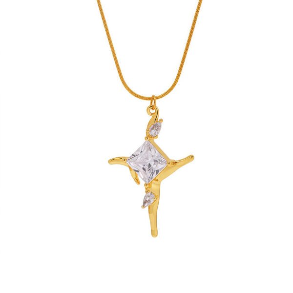 Personalized Cool Cross Pendant Necklace - Image 9