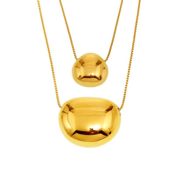 Simple Round Pendant Necklace