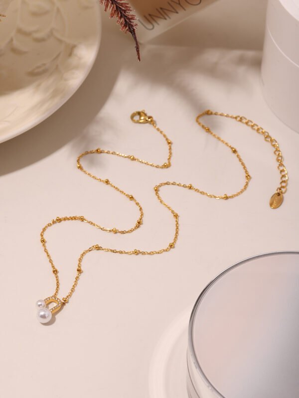 U-shaped Necklace And Earrings Fashion Luxury Set - Image 5