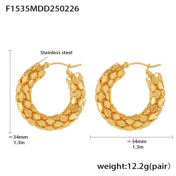 Holiday Hoop Scale Earrings - Image 7