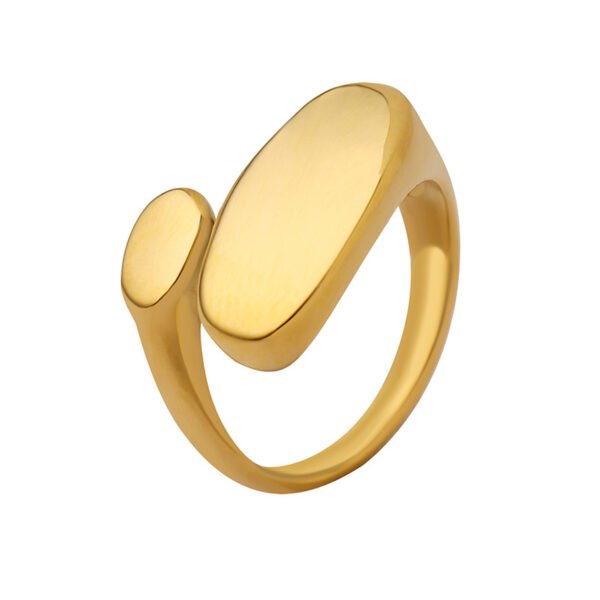 Fashion Minimalist Shaped Flat Open Ring
