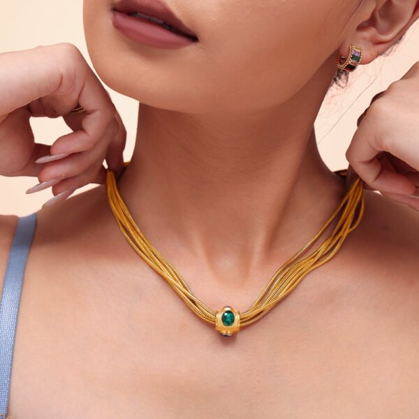 Light Luxury Multi-layer Chain Diamond Necklace - Image 2