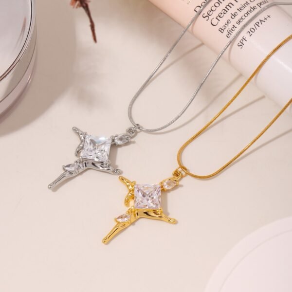 Personalized Cool Cross Pendant Necklace - Image 7