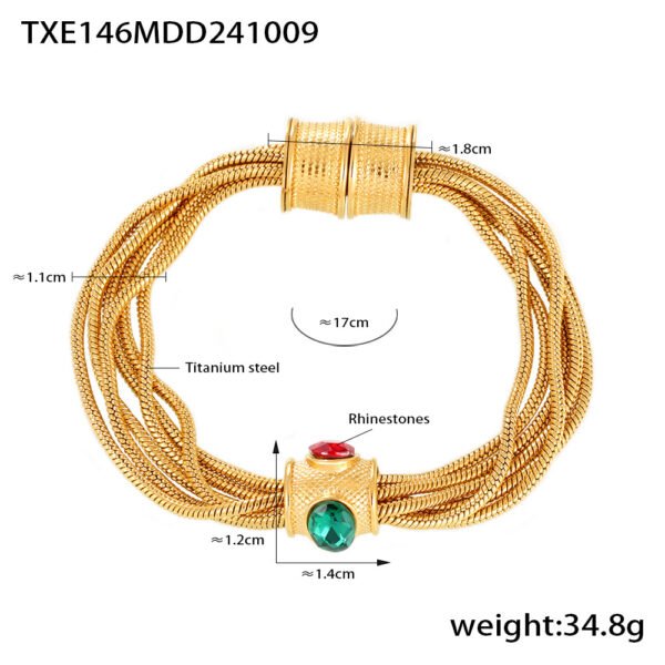 Light Luxury Multi-layer Chain Diamond Bracelet - Image 4