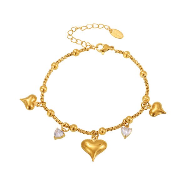 Heart Multi-accessory Pendant Bracelet