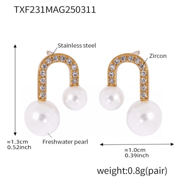 U-shaped Necklace And Earrings Fashion Luxury Set - Image 10