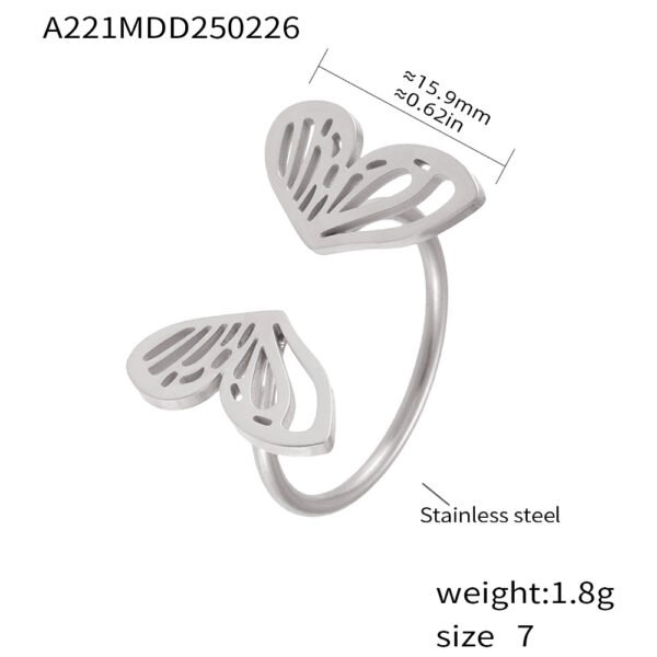 Butterfly Fairy Creative Open Adjustable Ring - Image 6