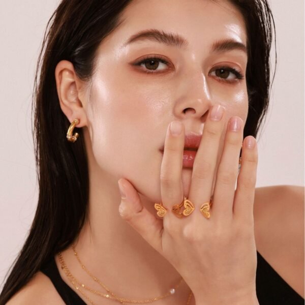 Butterfly Fairy Creative Open Adjustable Ring - Image 4